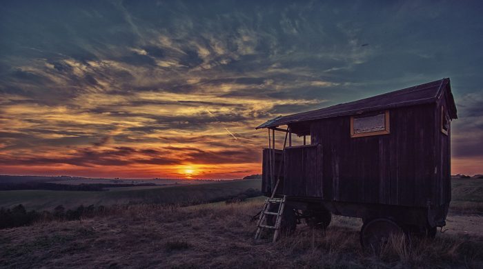 Sunset in the countryside