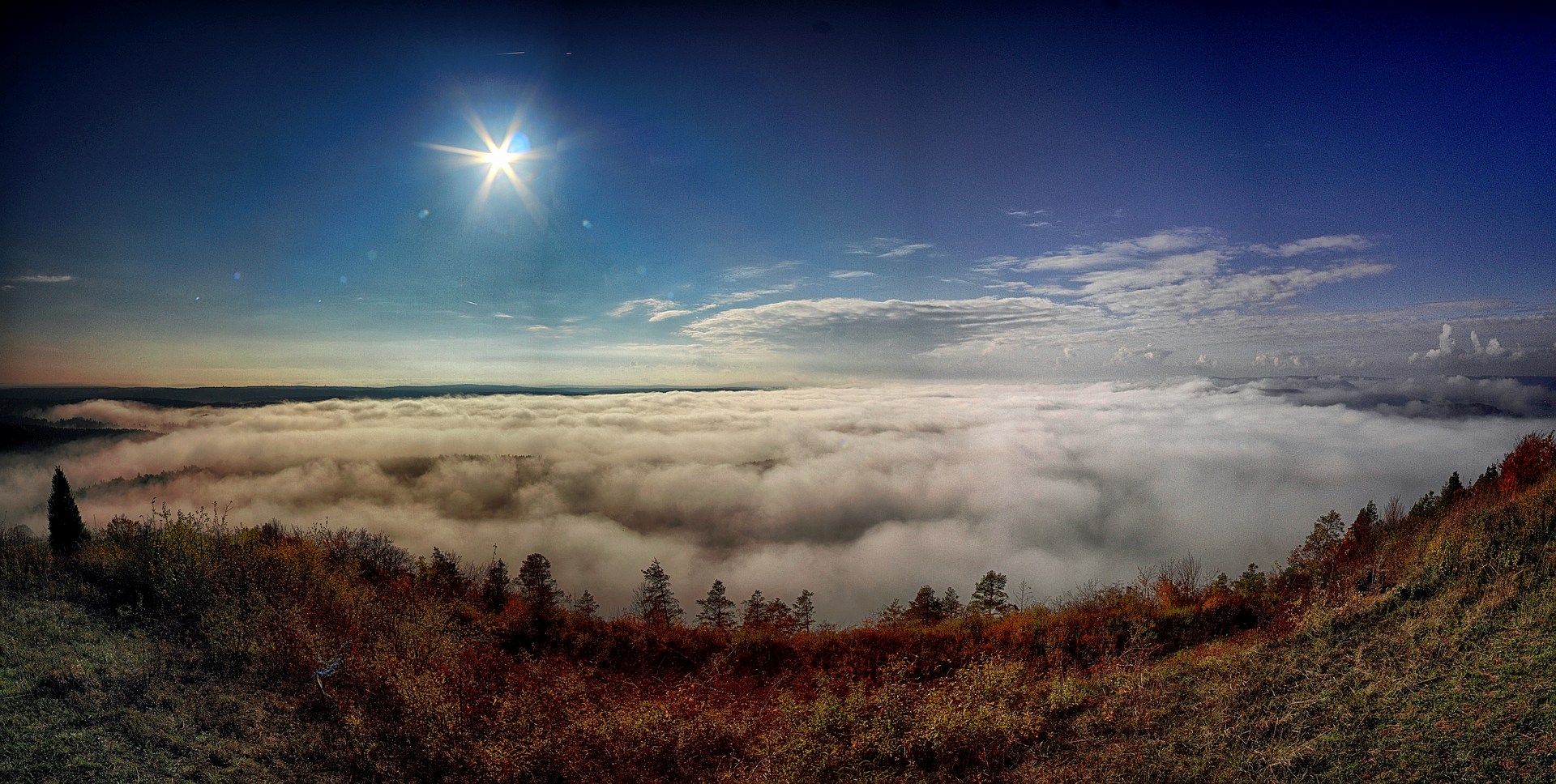 Wolkenmeer bei der Leuchtenburg / Saaletal bei Jena