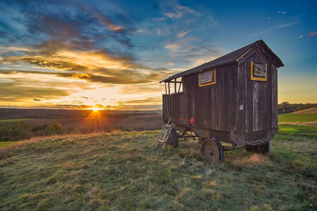 Sonnenuntergang im Herbst