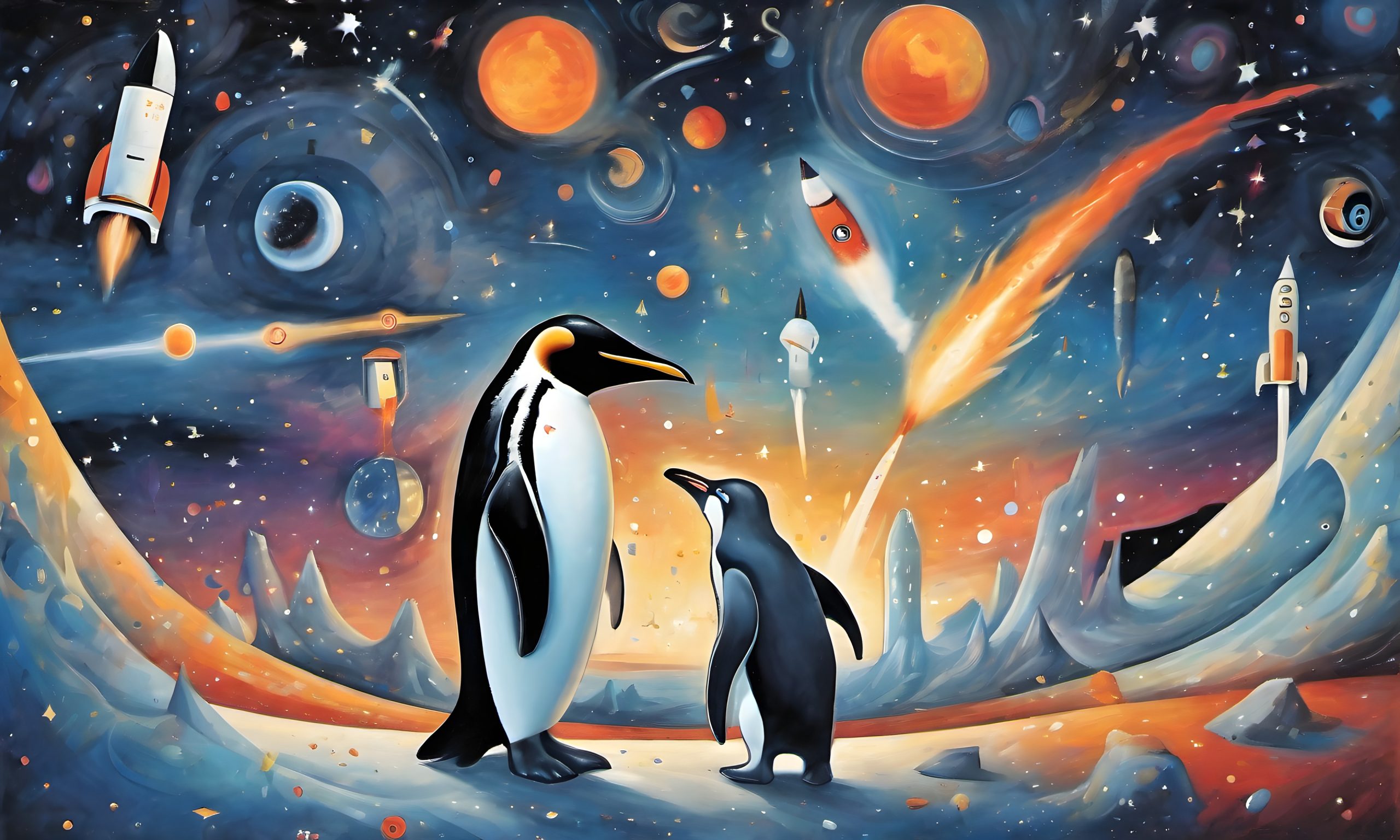 AI SDXL 027 – Penguins World