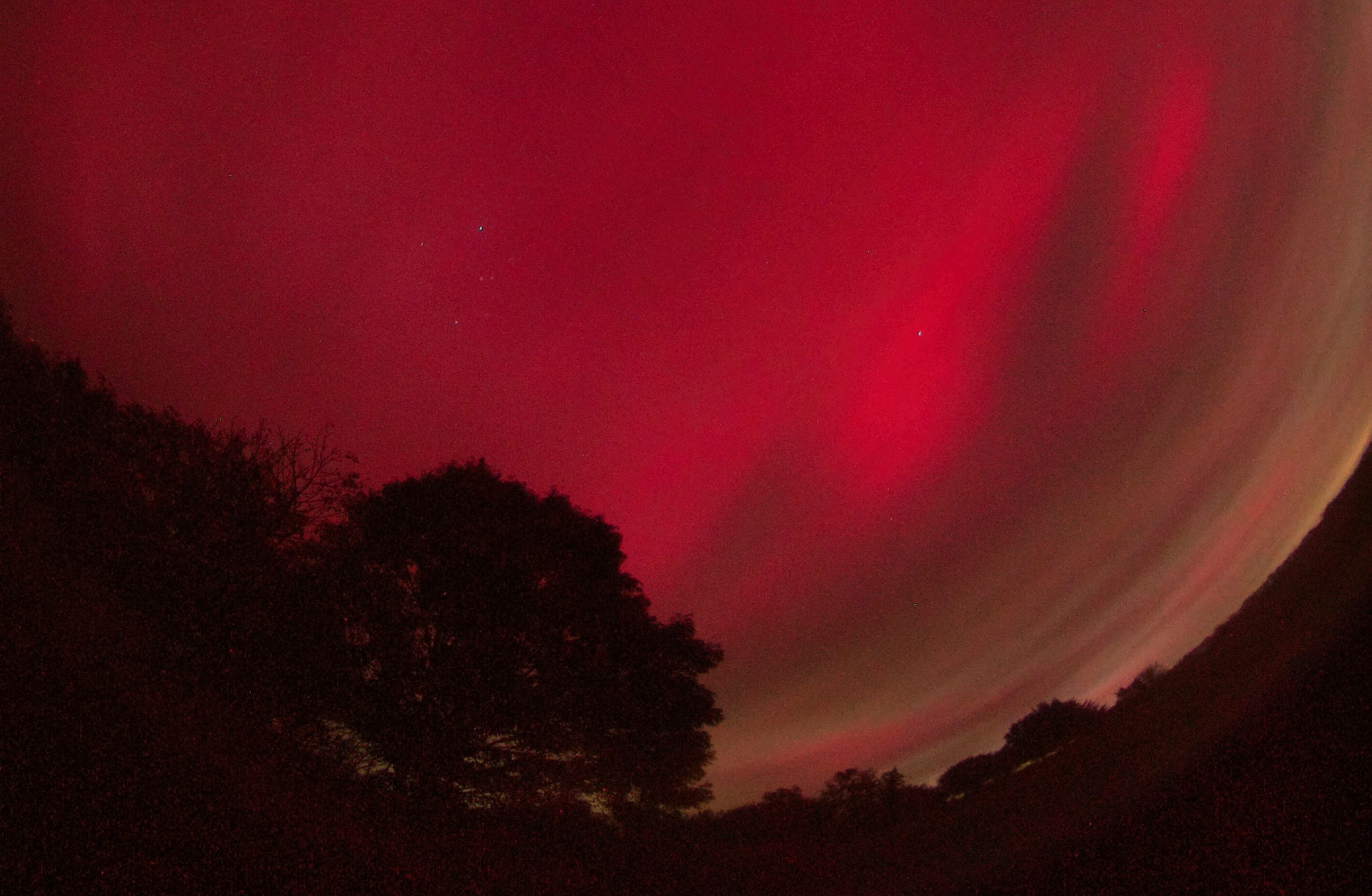 Polarlichter am 10. Oktober 2024 über Thüringen