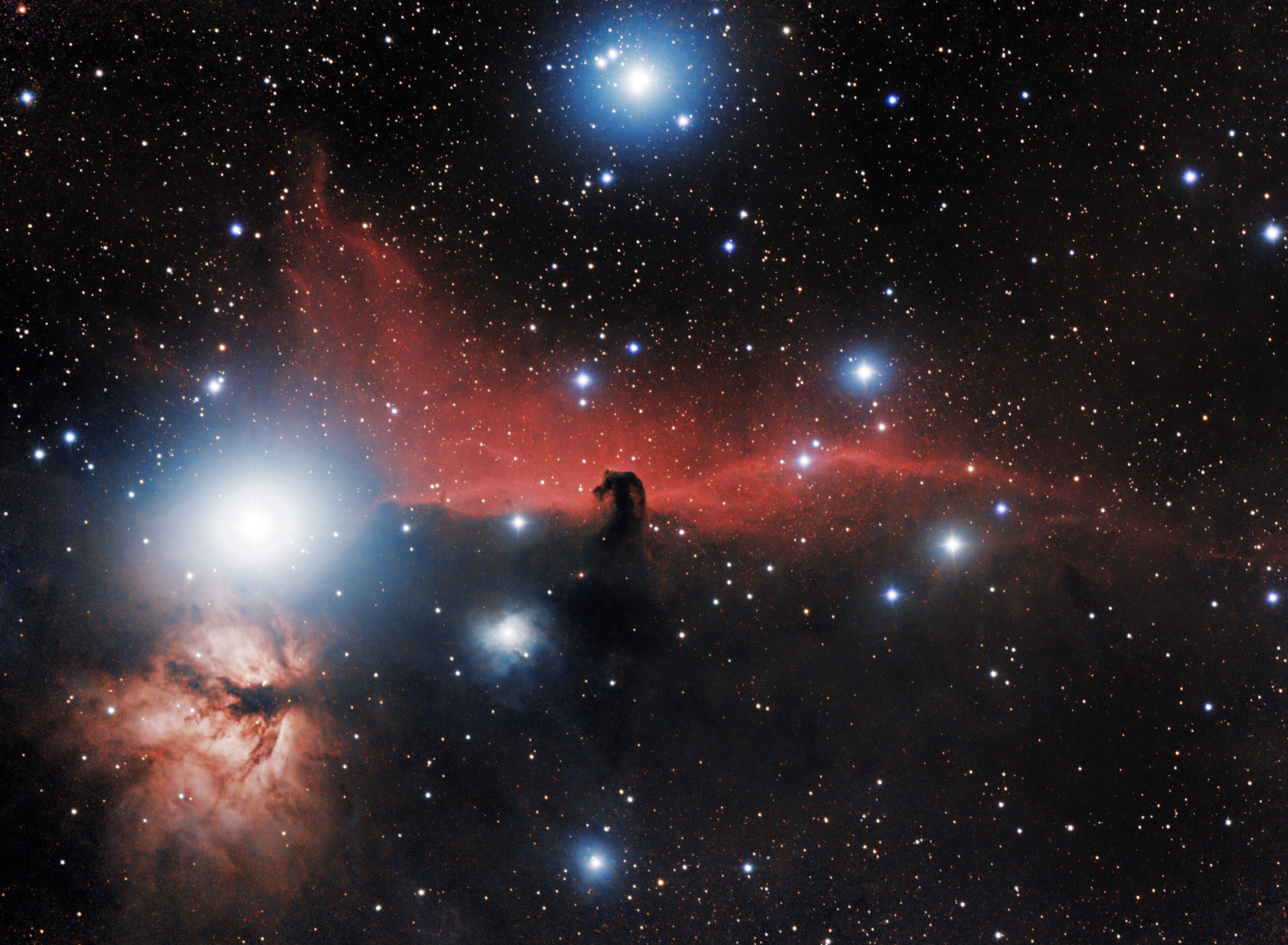 Pferdekopfnebel (Horsehead nebula, mosaic, ir+lp, 140min)