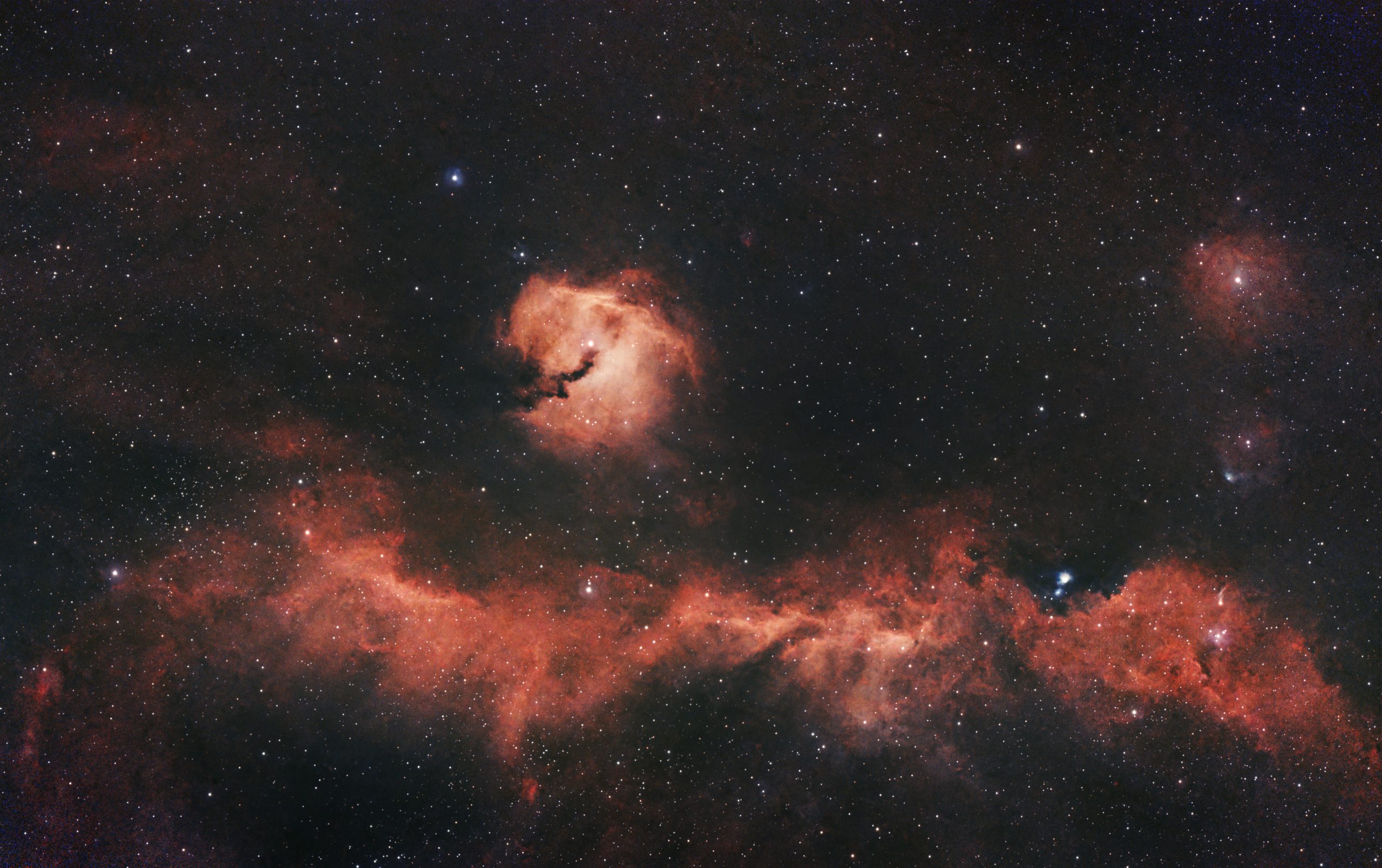 Seemöwennebel (IC 2177, Seagull Nebula, mosaic)