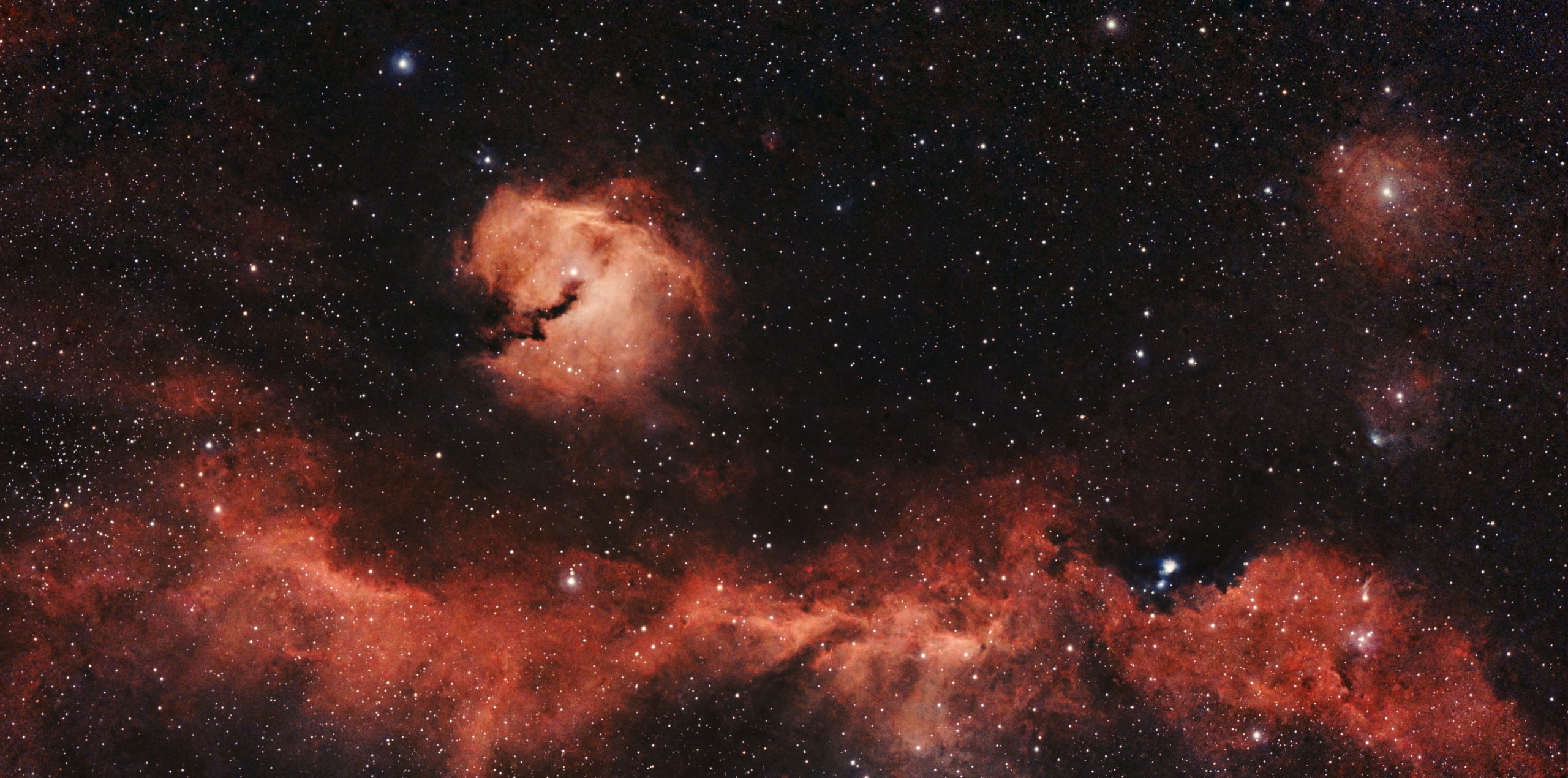 Seemöwennebel (IC 2177, Seagull Nebula, mosaic, crop)