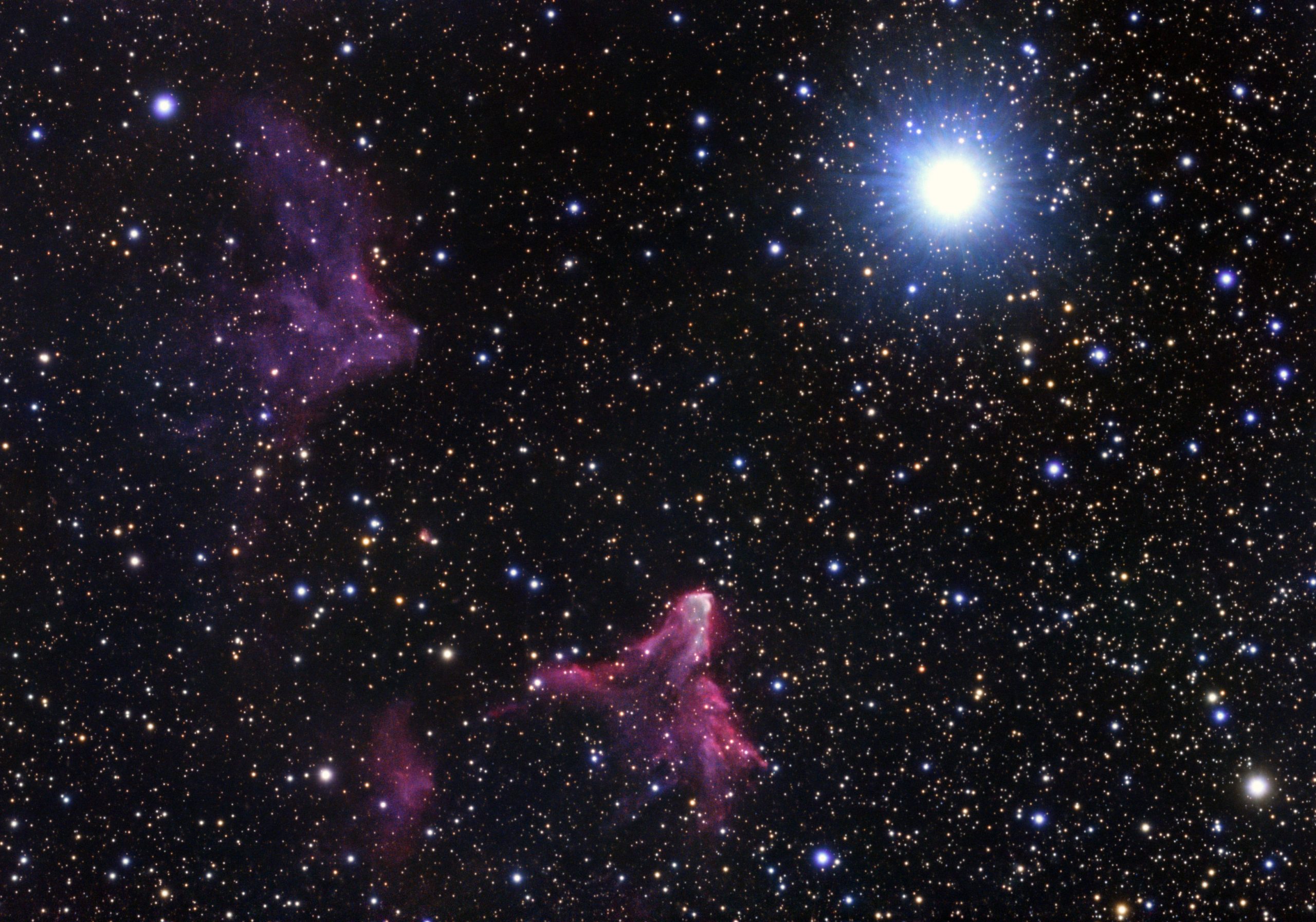 The ghost of Cassiopeia (IC 59, IC63)