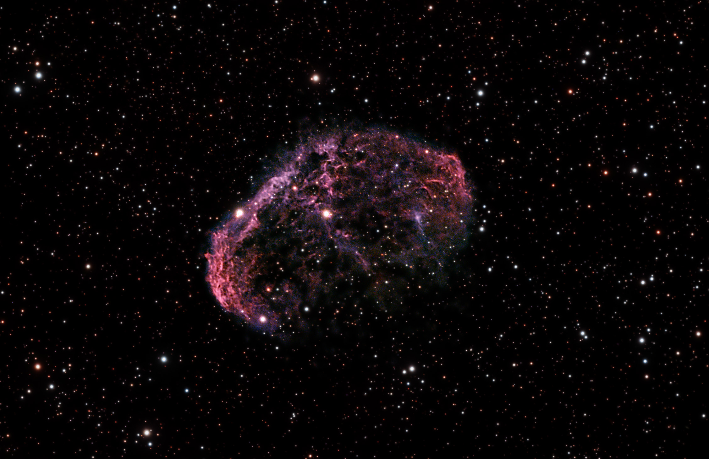 Sichelnebel (Crescent Nebula, NGC 6888 HOO palette)