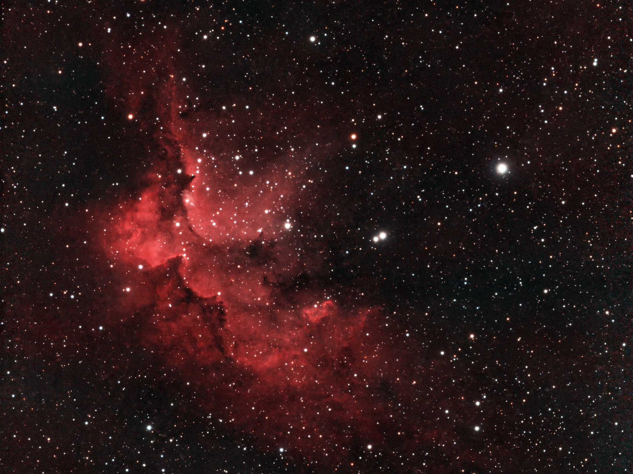 Zauberernebel (NGC 7380, Wizard Nebula, HOO) 7 Zauberernebel (NGC 7380, Wizard Nebula, HOO)