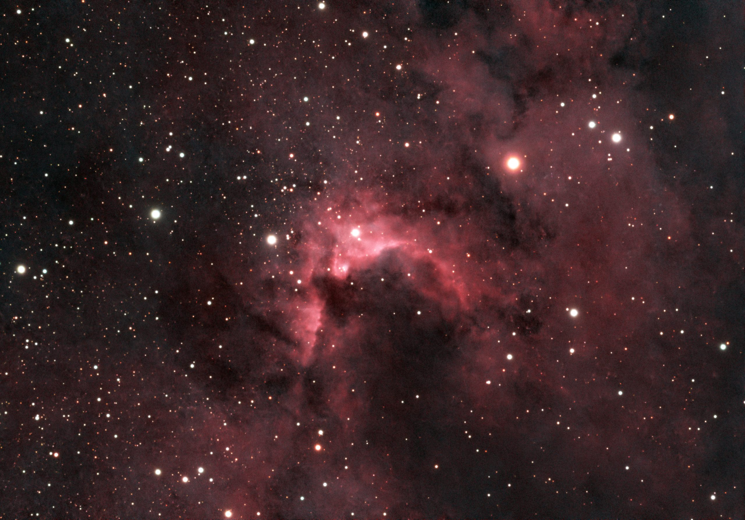 Höhlennebel (The Cave nebula, SH-2 155, Caldwell 9)