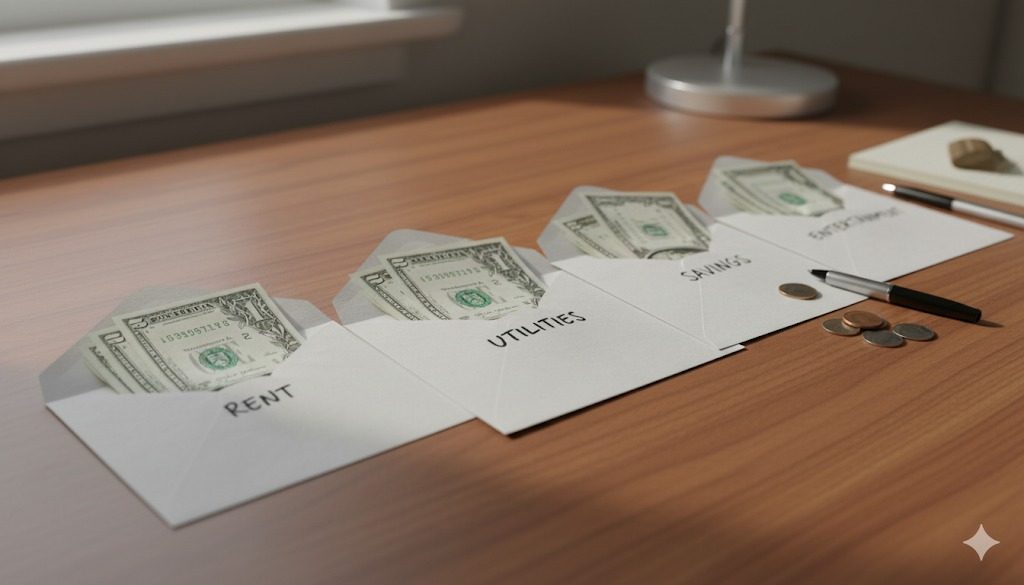 Die Umschlagmethode: Mit Bargeld die Kontrolle zurückgewinnen und clever sparen im digitalen Zeitalter