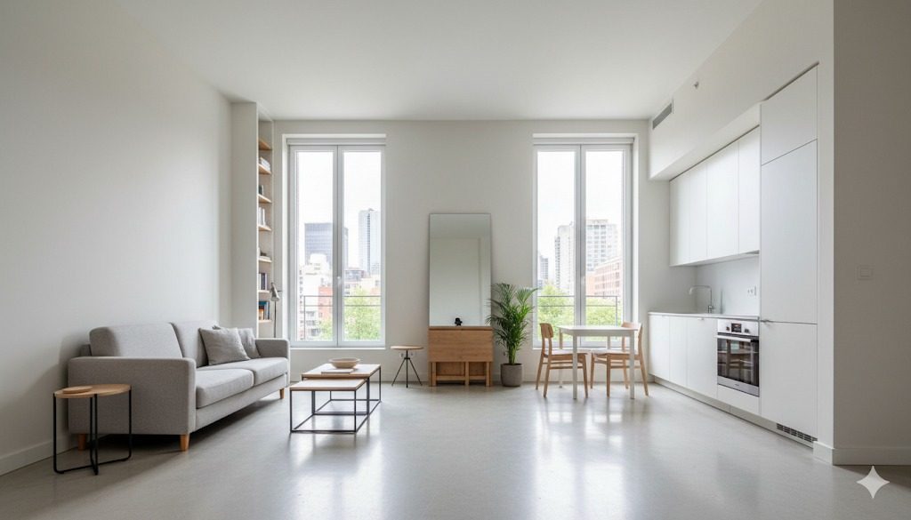 Wie eine kleine Wohnung größer wirken kann - Tipps für die Praxis