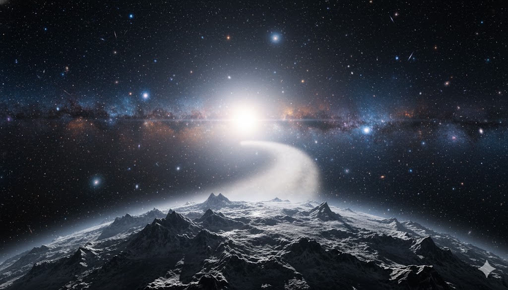 3I/ATLAS - alles über den interstellaren Besucher im Sonnensystem 11 3I/Atlas - künstlerische AI Darstellung des interstellaren Kometen