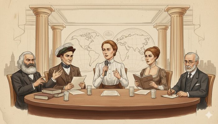 The Thought Engine (1) - Vergangenheit fragt Zukunft: AI im Talk mit Wollstonecraft, Marx, Machiavelli & Freud