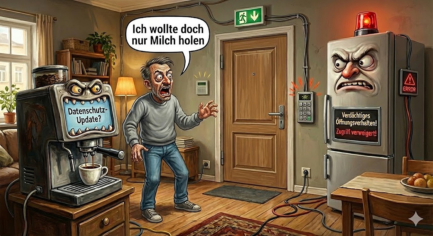 KI Karikatur Kabinett (2) – Smart Home