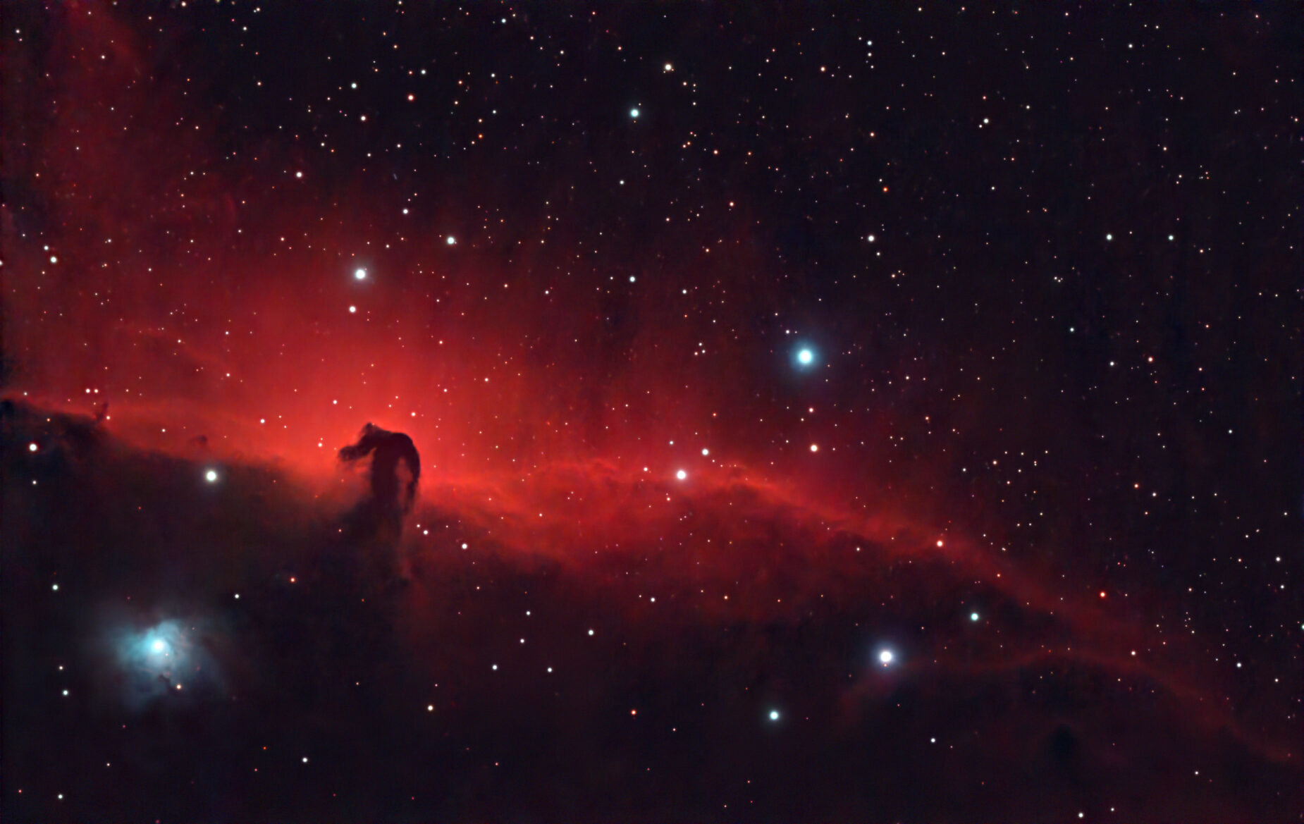 IC 434 - VeraLux HyperMetric Stretch 1 IC434 1999x10sec Pixinsight Veralux crop final