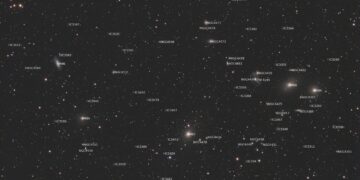 Virgo cluster of galaxies (Panorama with the Seestar S30 pro)