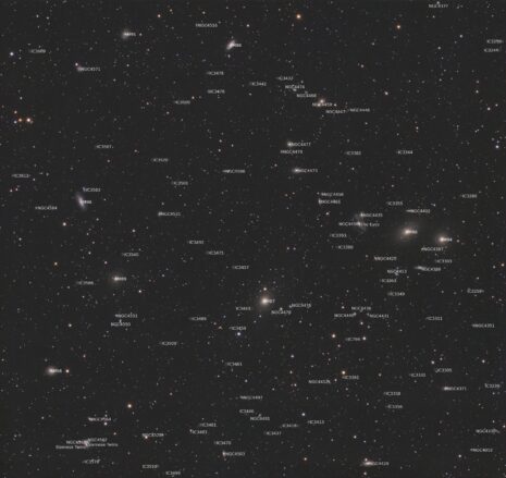 Virgo cluster of galaxies (Panorama with the Seestar S30 pro)